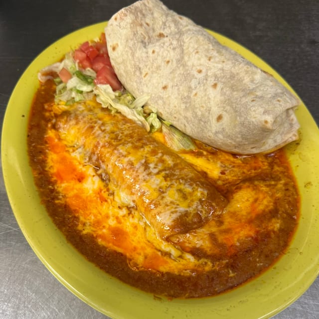 #10 Cheese Enchilada & Burro.