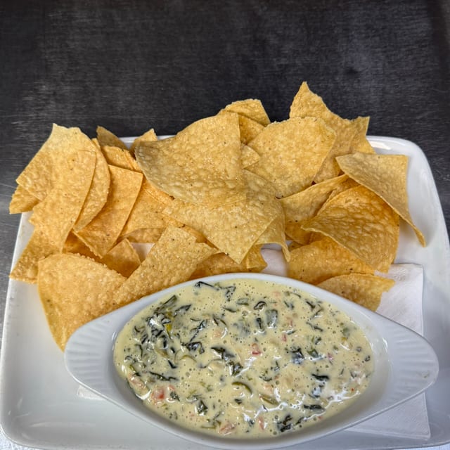 Spinach Con Queso Dip.